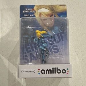 Nintendo Amiibo Super Smash Bros. Zero Suit Samus Figure – Brand New